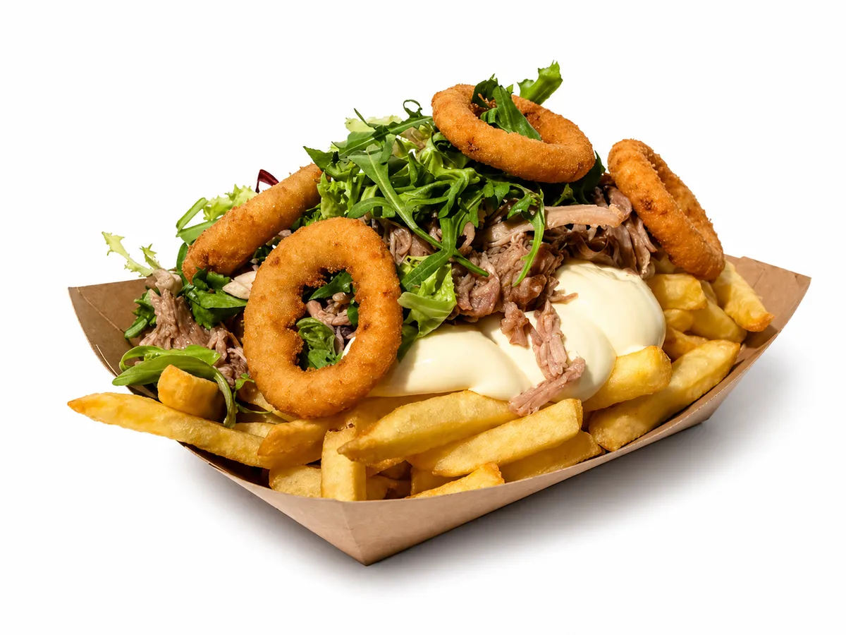 Favo friet pulled pork