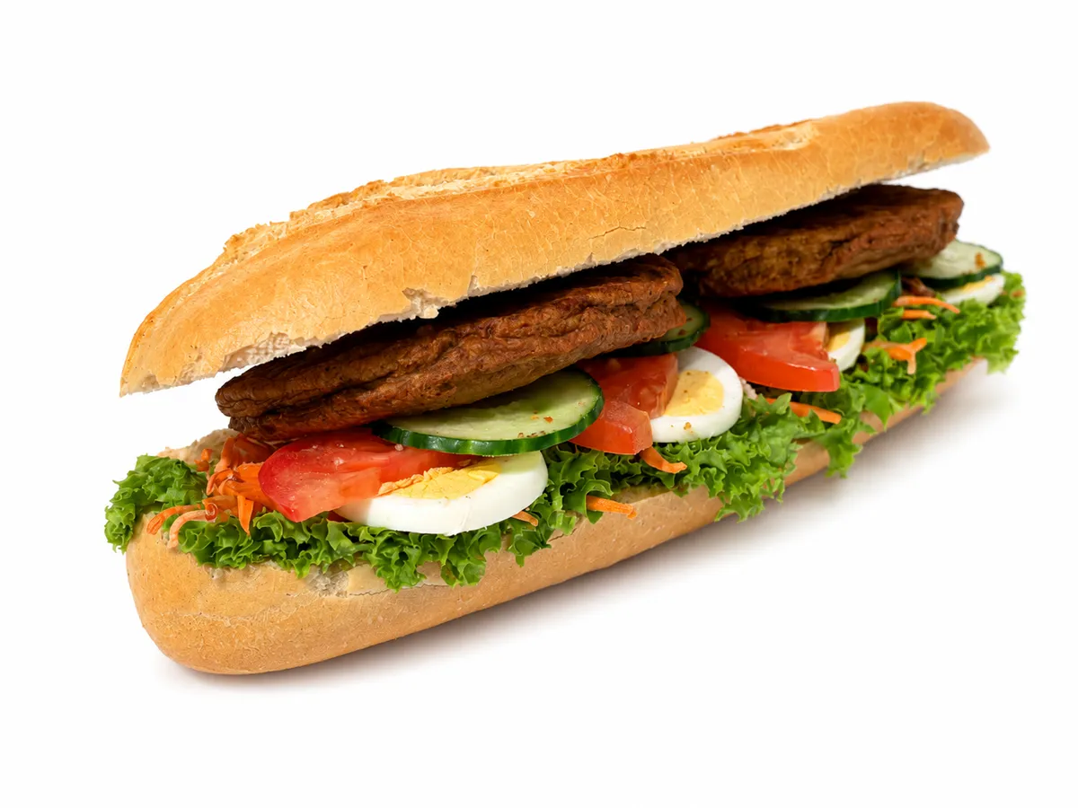 Broodje platte hamburger