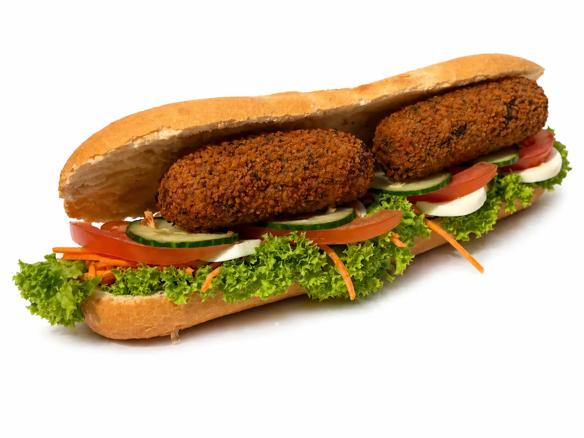 Broodje vegetarische kroket (2 stuks)