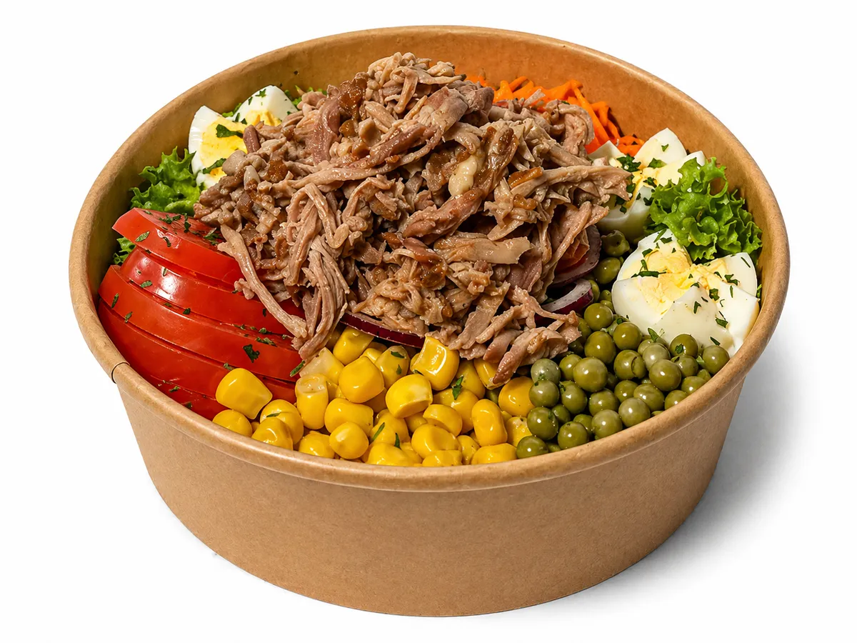 Salade pulled pork
