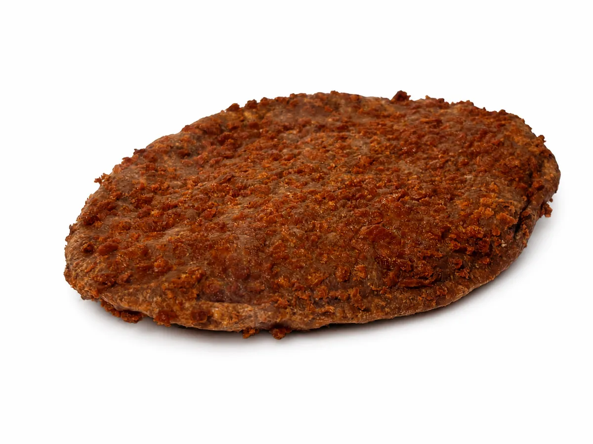 Crispy platte hamburger